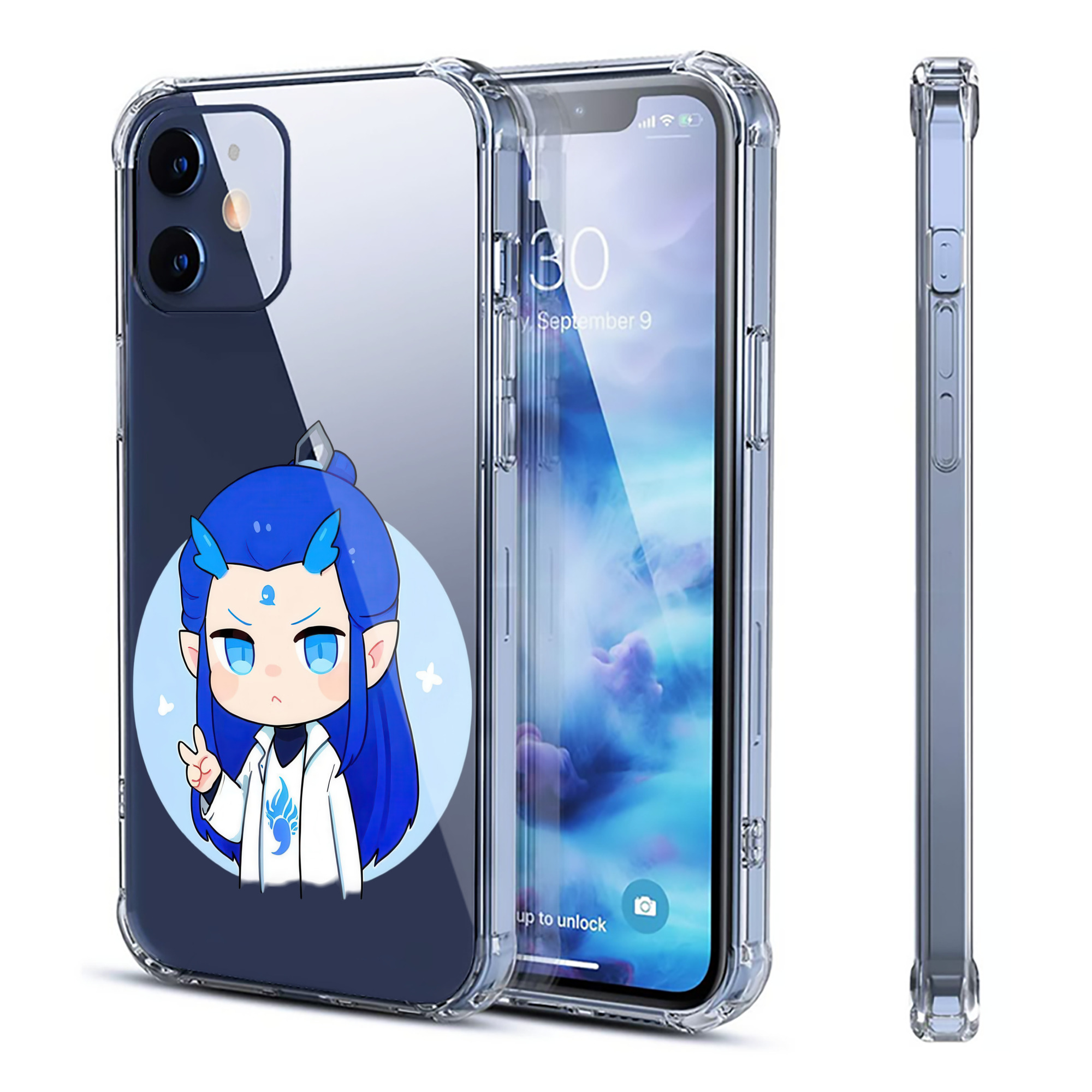 （画像用） Ne Zha 2 ナタ 魔童の大暴れ 【iPhone 12シリーズ対応】透明スマホケース（クリアソフトケース）